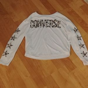 Converse Girls oversized half shirt. Brand new!